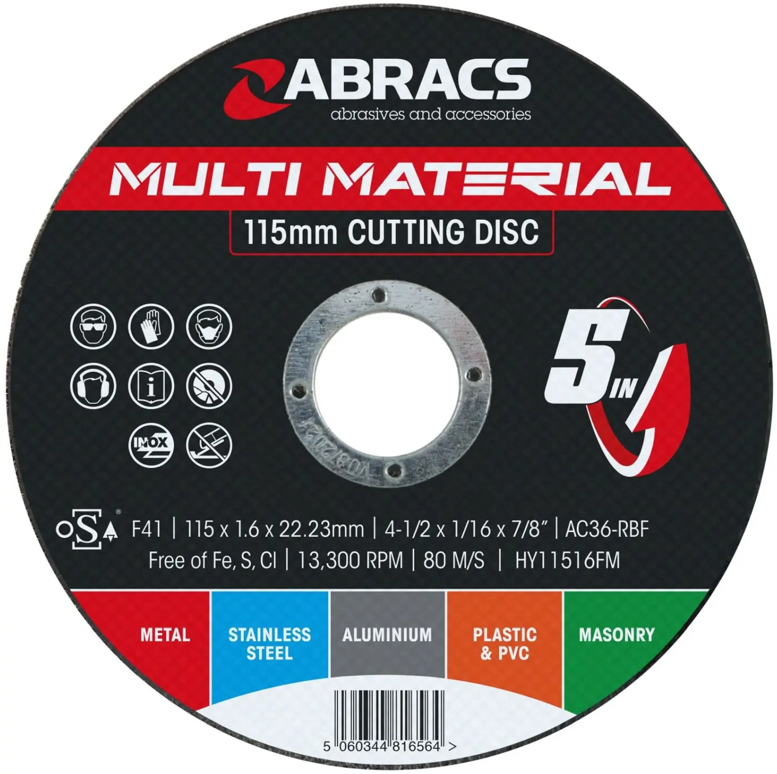 ABS0068 Abracs Multi Cutting Disc 115mm