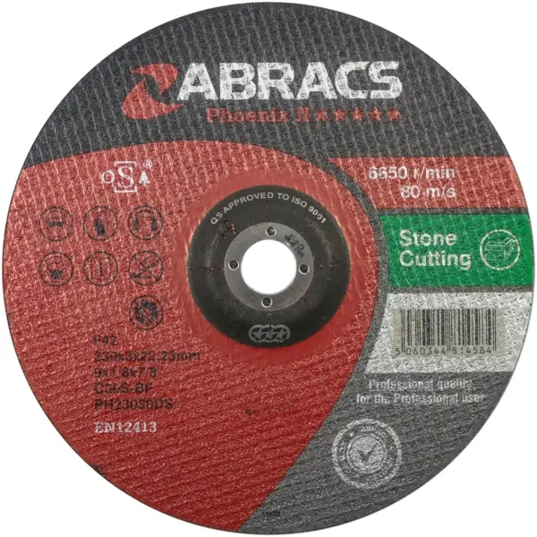 ABS0076 Abracs Stone Cutting Disc 230x3x22mm