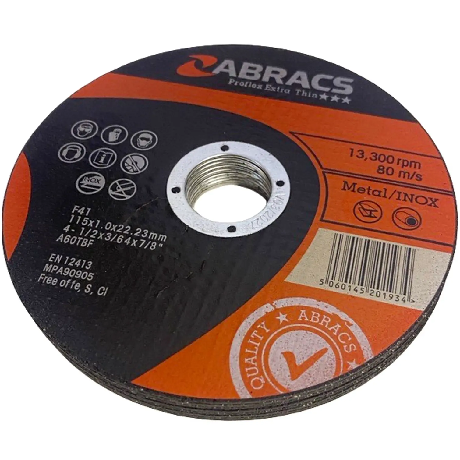 ABS0090_1 Abracs Metal Cutting Disc 115mmx1mm