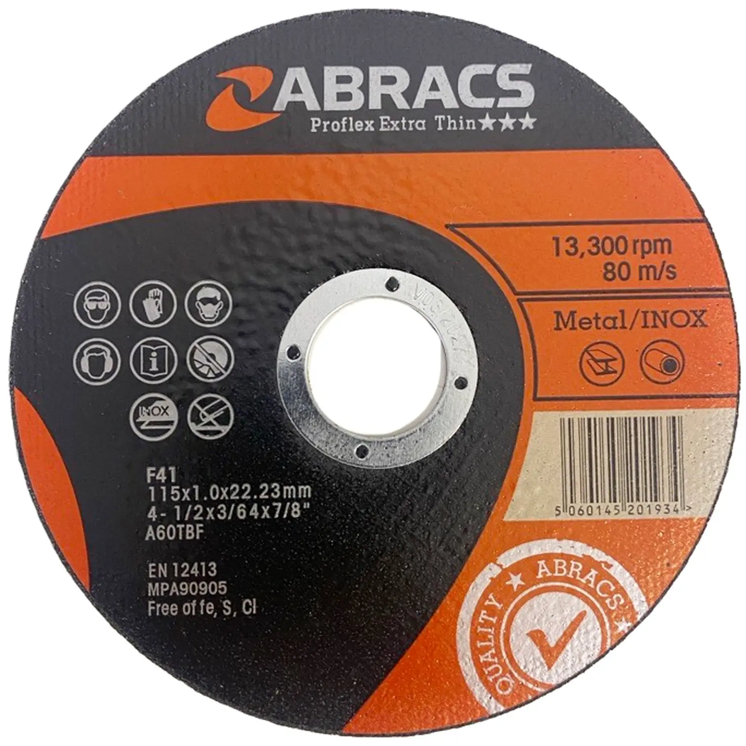 ABS0092 Abracs Metal Cutting Disc 115mmx1mm