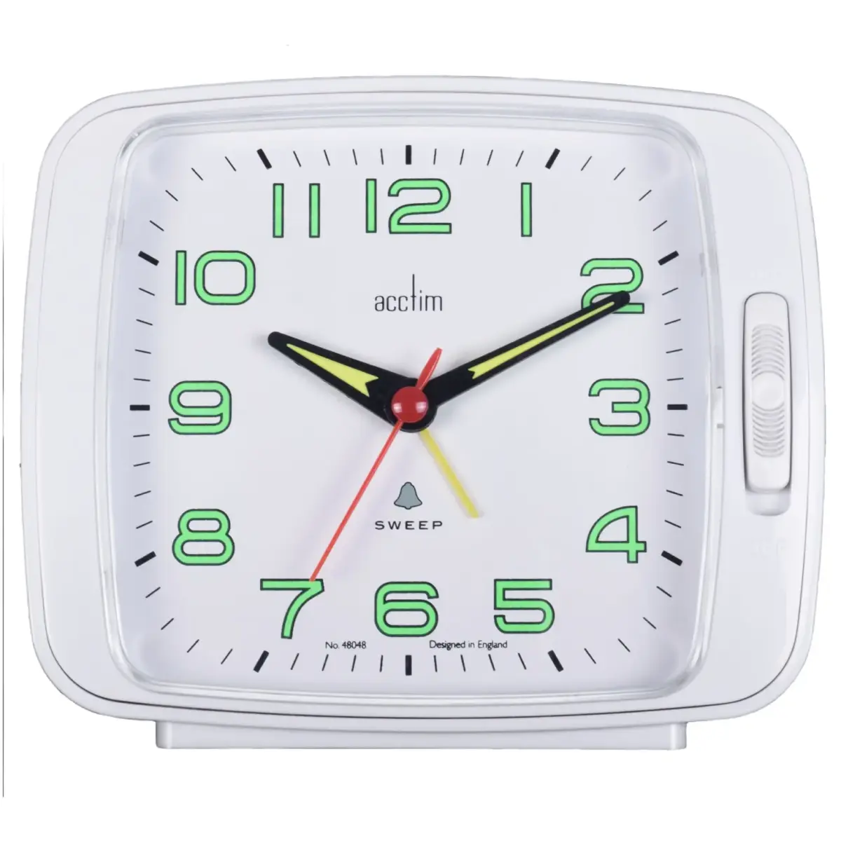 Acctim Ada Alarm Clock White