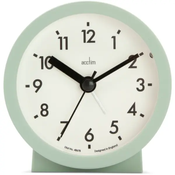 Acctim Gaby Cool Mint Alarm Clock