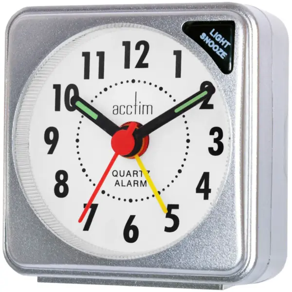 ACC0049 Acctim Ingot Alarm With Snooze Silver