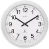 ACC0076 Acctim Formia Radio Controlled Wall Clock Silver 30cm
