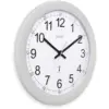 ACC0076_1 Acctim Formia Radio Controlled Wall Clock Silver 30cm