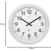 ACC0076_3 Acctim Formia Radio Controlled Wall Clock Silver 30cm