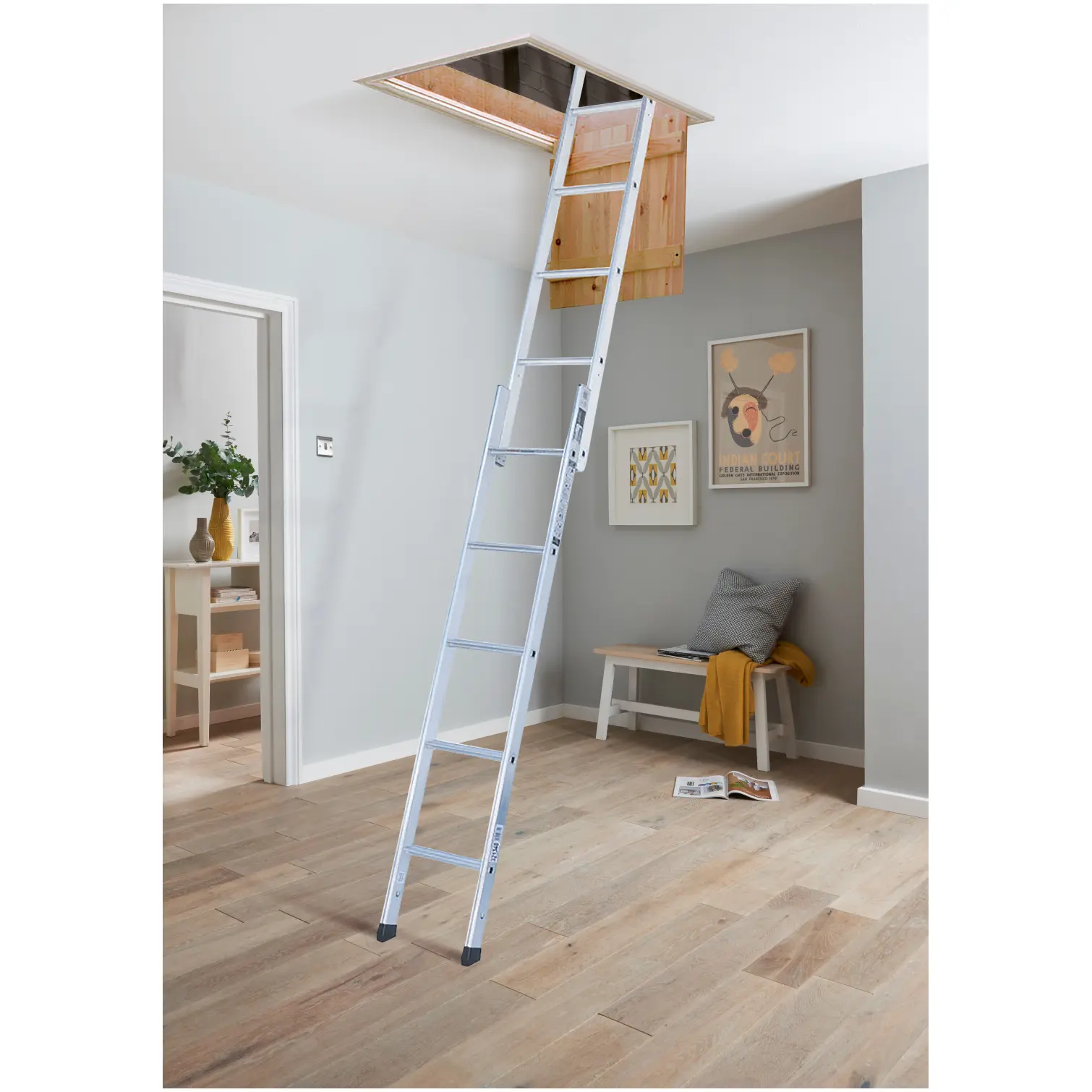 Werner 2 Part Loft Ladder 2.3m to 2.67m