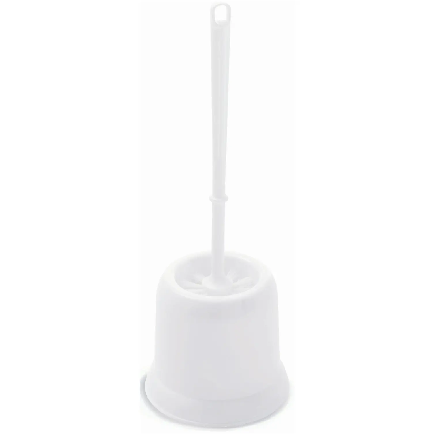 ADD0096 Addis White Round Toilet Brush Set