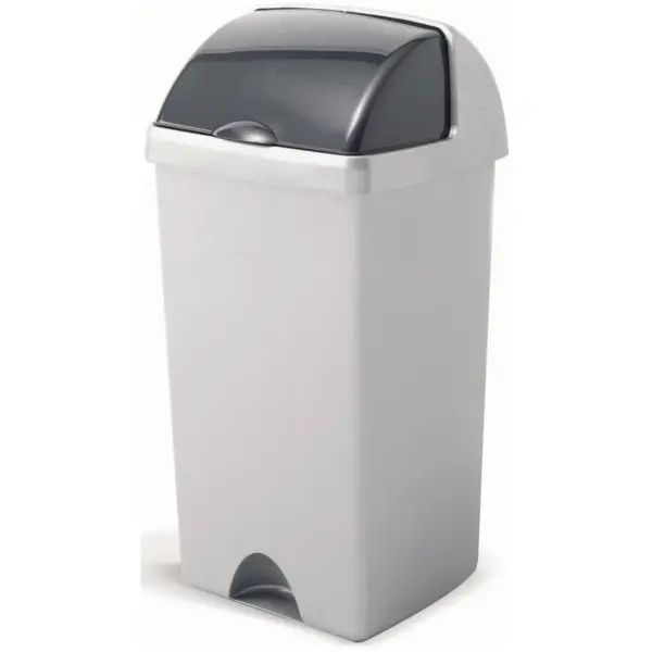 ADD0277 Addis Grey Roll Top Bin 50Ltr