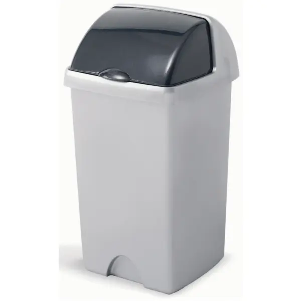 ADD0278 Addis Grey Roll Top Bin 24Ltr