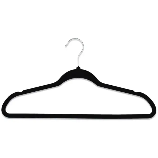 Addis Black Velvet Hangers 5 Pack