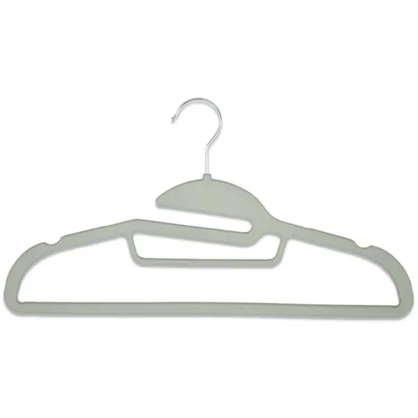 ADD0324 Addis Grey Rubber Hangers 10 Pack