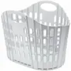 ADD0401 Addis Grey Green Fold Flat Laundry Basket 38Ltr