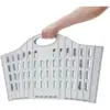ADD0401_1 Addis Grey Green Fold Flat Laundry Basket 38Ltr