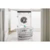 ADD0401_12 Addis Grey Green Fold Flat Laundry Basket 38Ltr