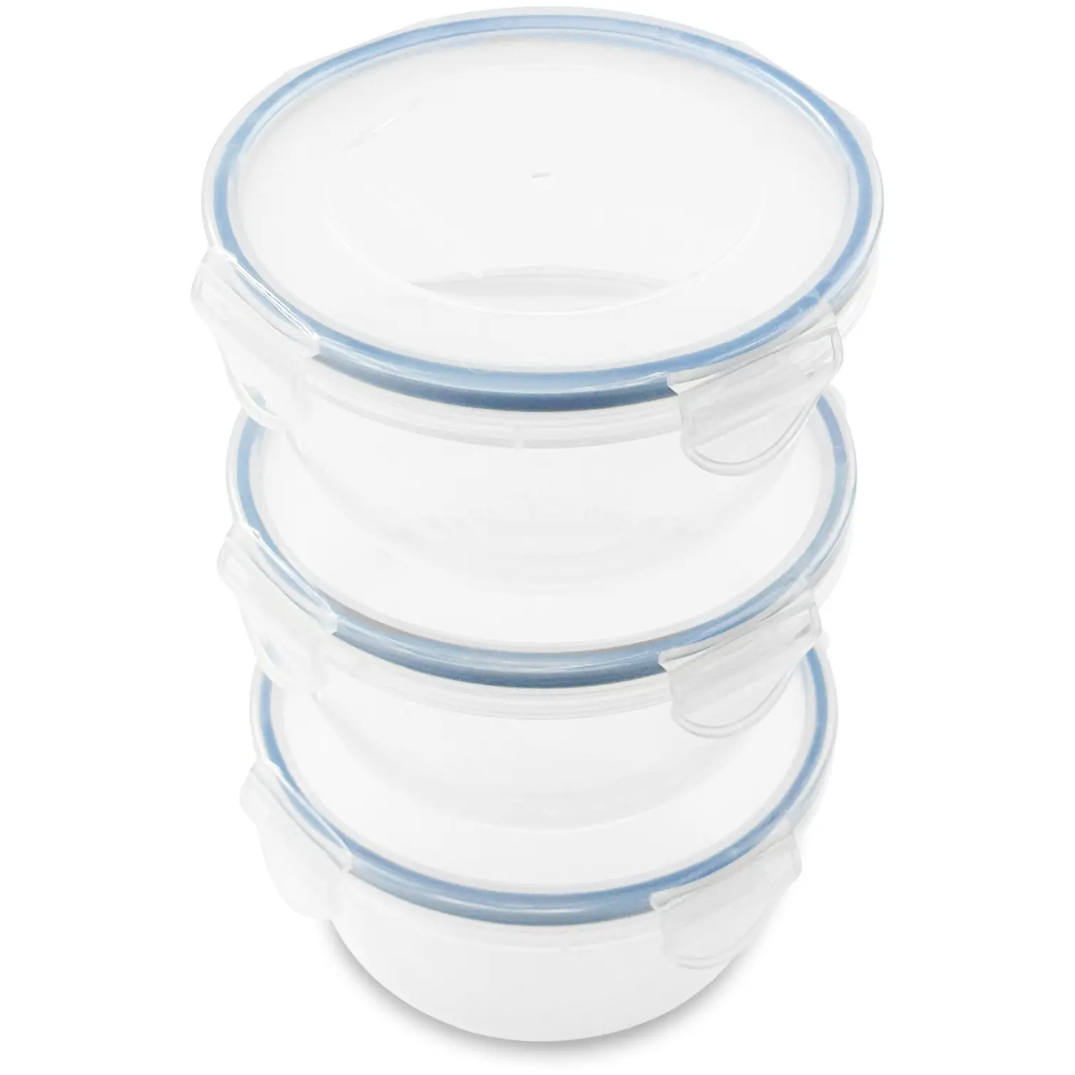 ADD0458 Addis Round Clip Tight Storage Set 3 Pack 700ml