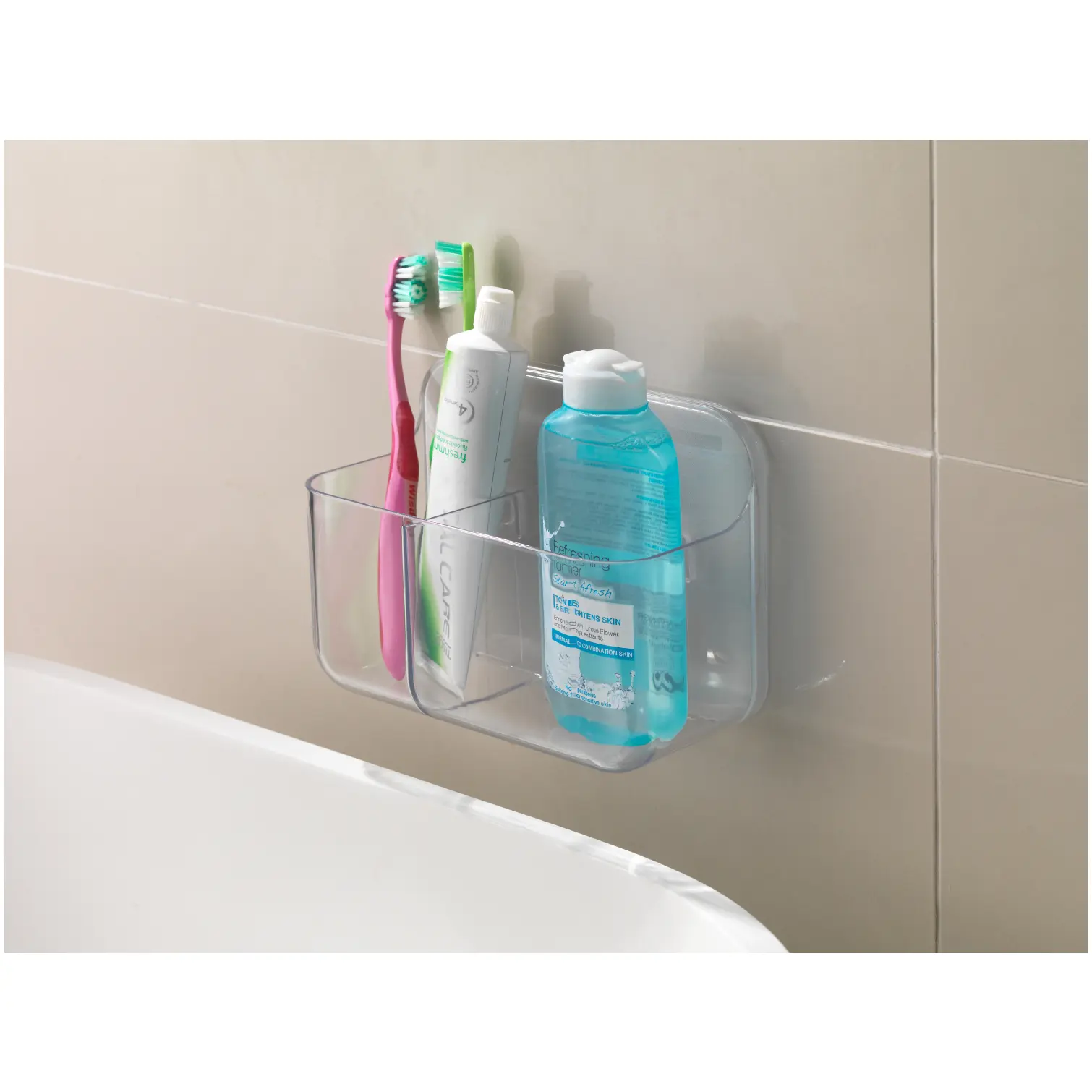 ADD0611_2 Addis Invisifix Toothbrush Holder