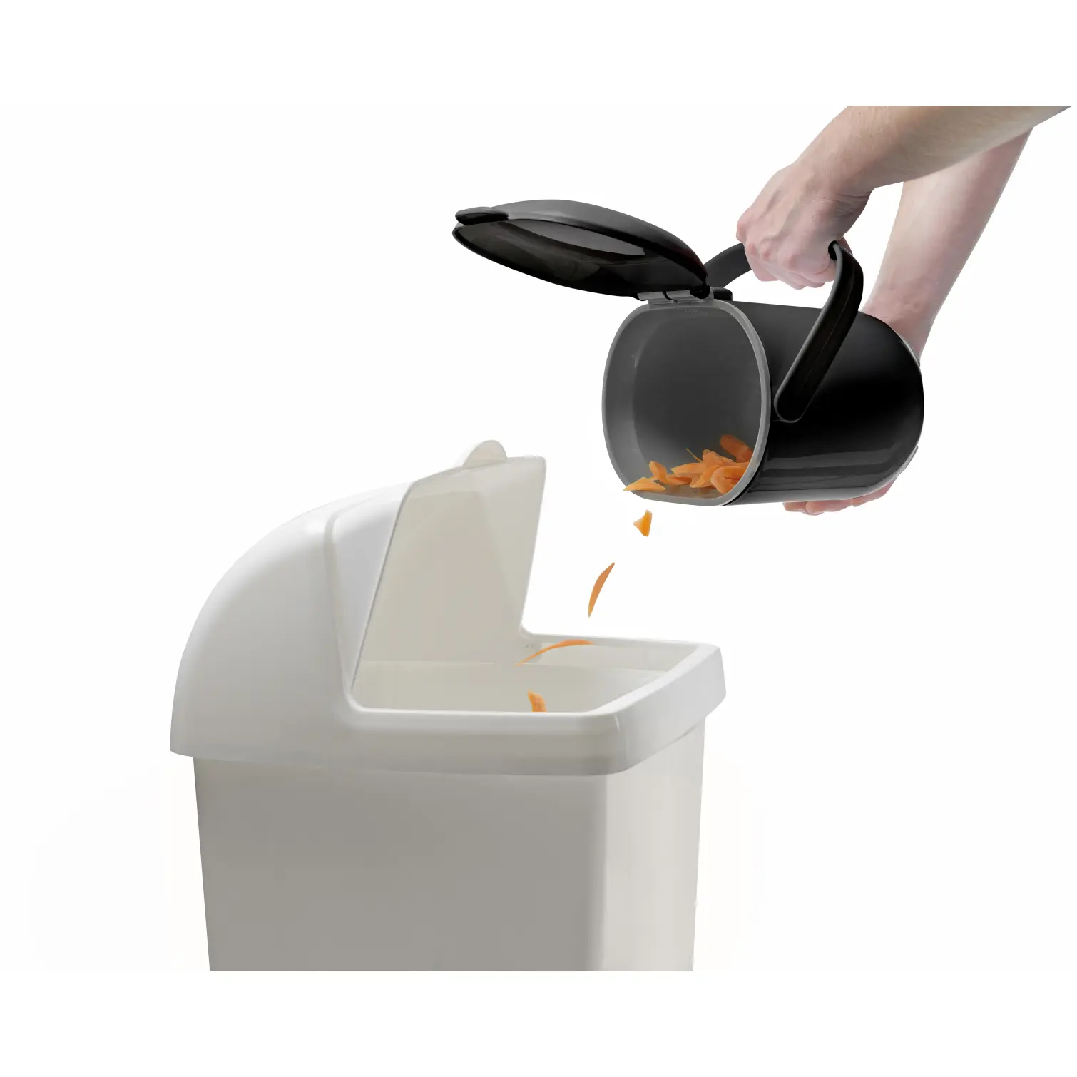 Addis Black Grey Compost Caddy 2.5Ltr