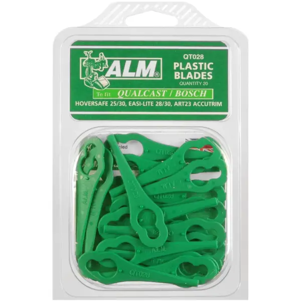 ALM QT028 Qualcast Bosch Plastic Mower Cutters Pack of 20