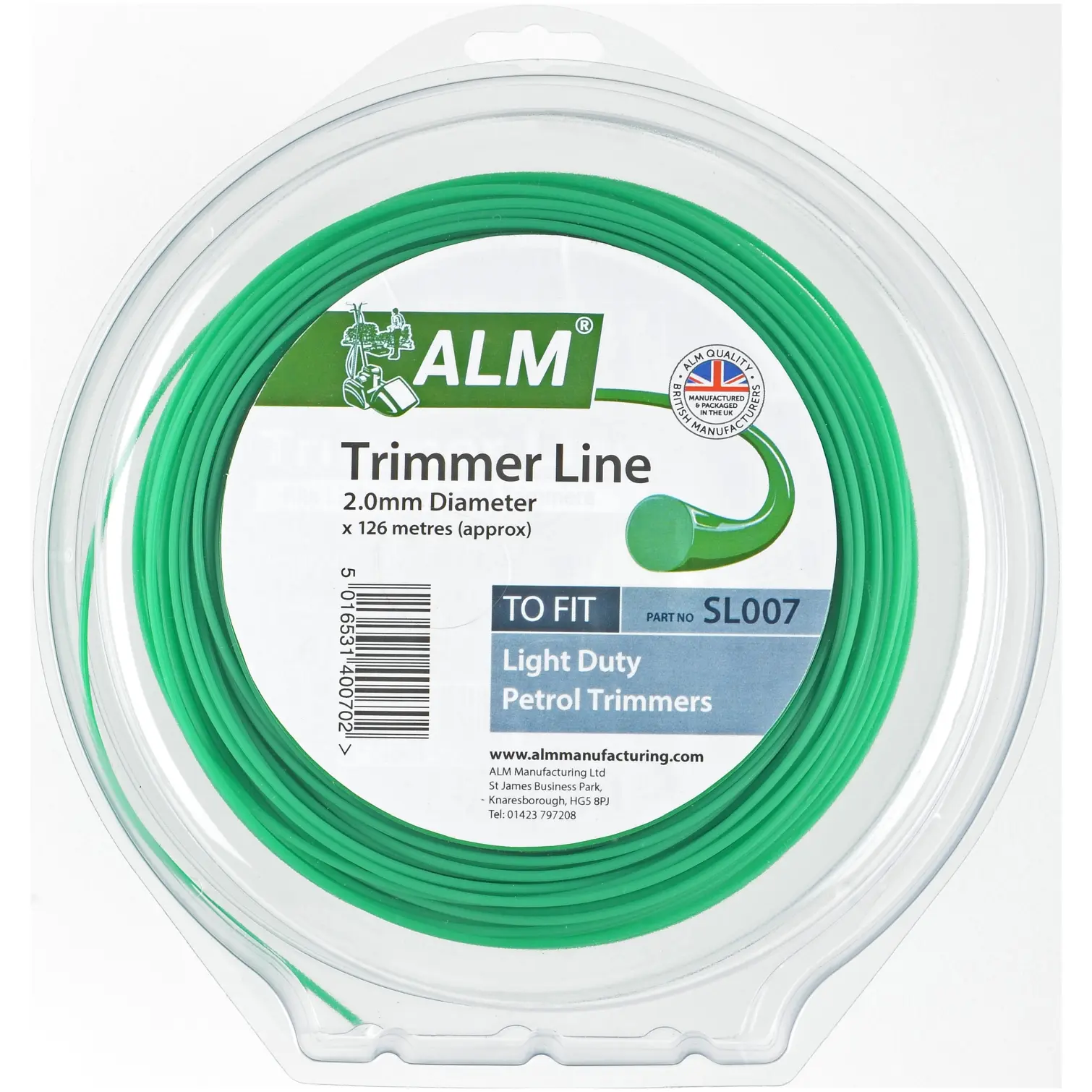 ALM0086 ALM 126mx2mm Strimmer Line