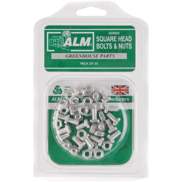 ALM Green House Square Head Nuts & Bolts