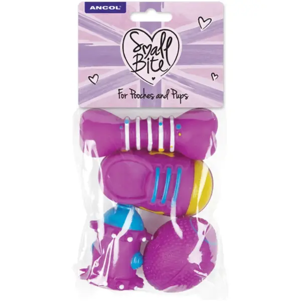 Ancol Small Bite Puppy Toys Pack of 4