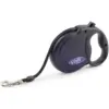 ANC0016 Ancol Viva Black Retractable Tape Lead 5m