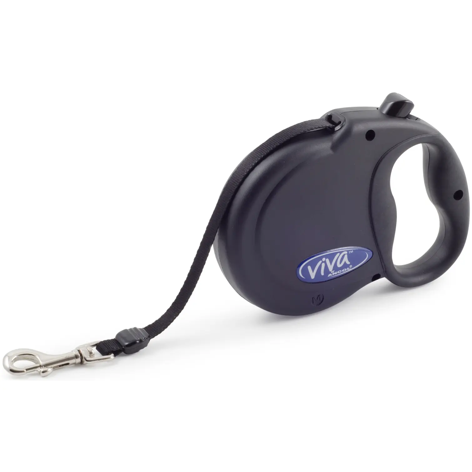 ANC0016 Ancol Viva Black Retractable Tape Lead 5m