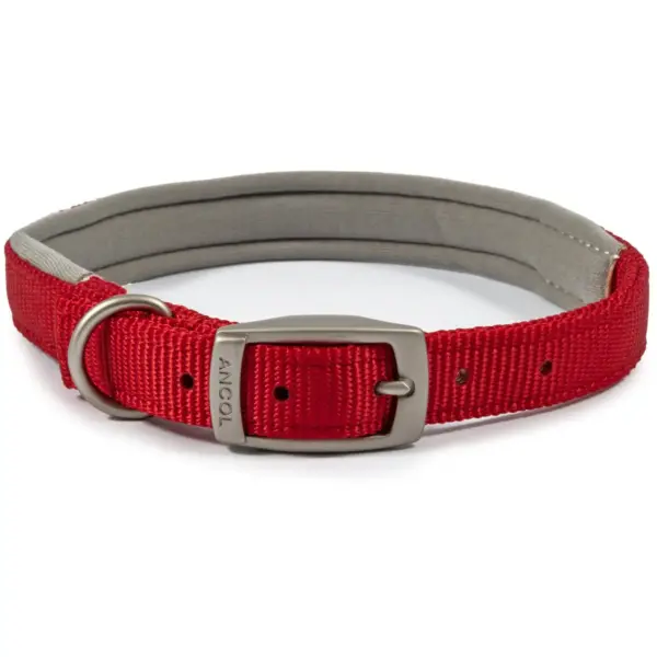 Ancol Viva Red Padded Adjustable Collar 39-48cm