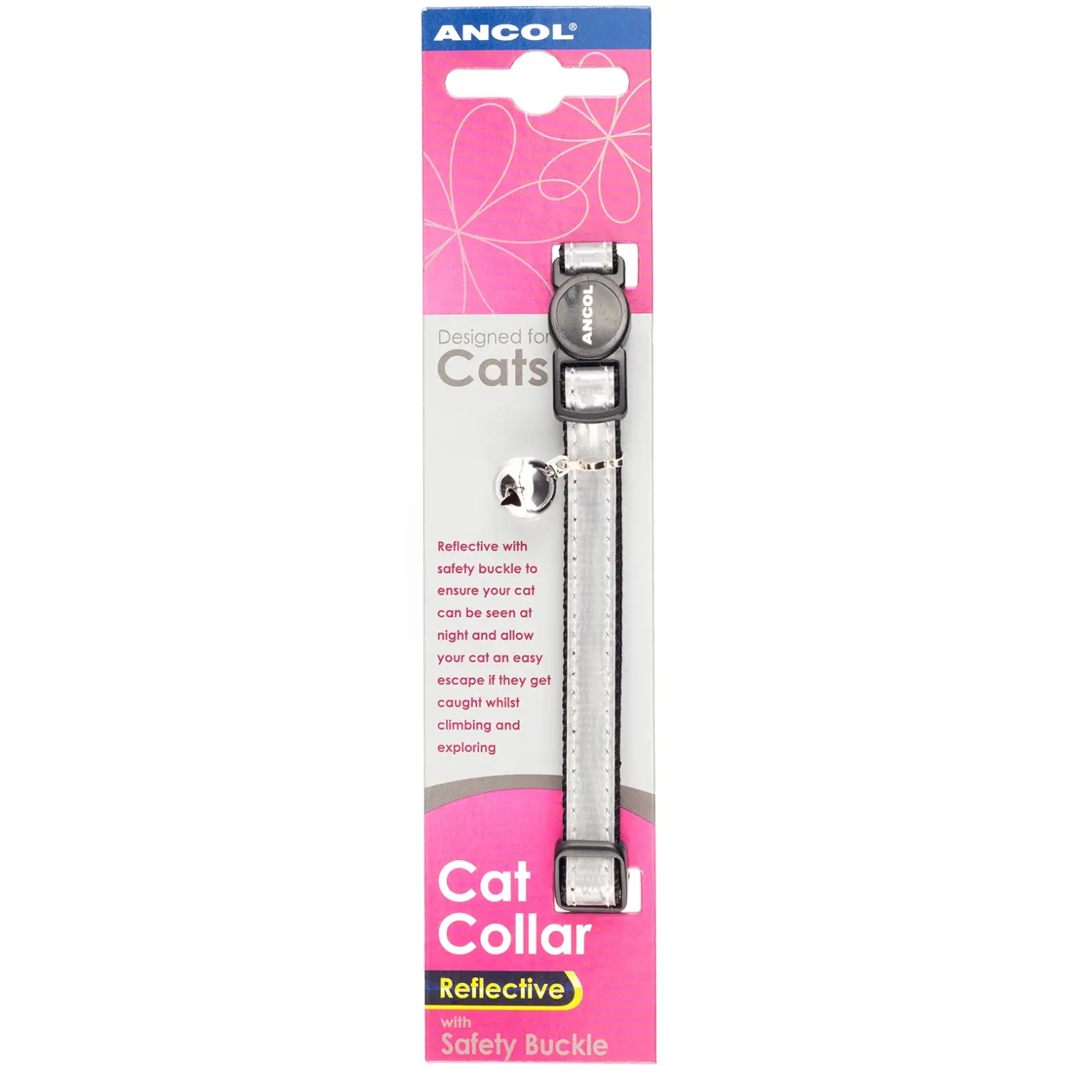 Ancol Silver Reflective Safety Cat Collar