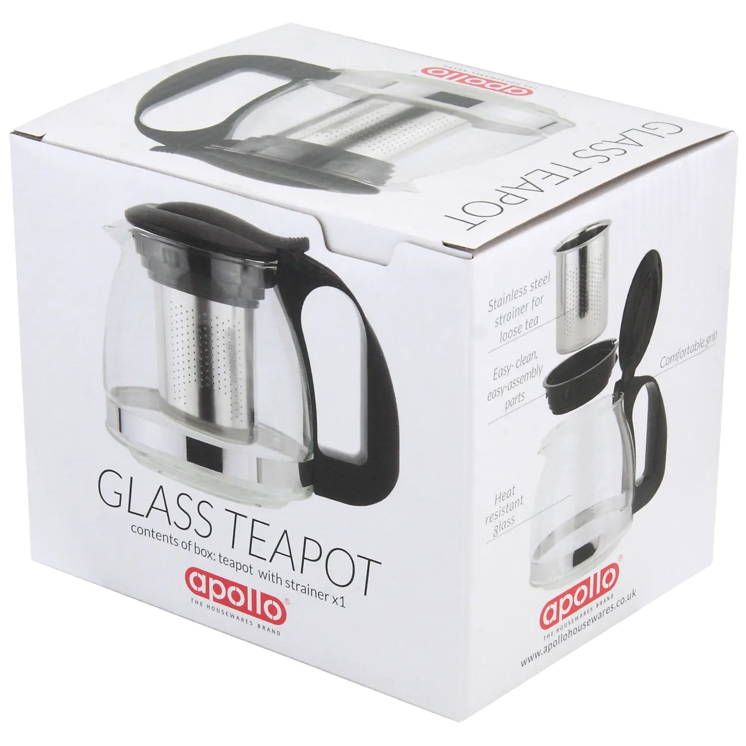 Apollo Glass Teapot 0.6 Litre