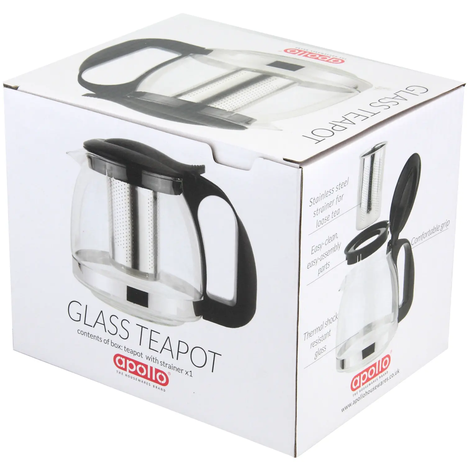 APO0031_2 Apollo Glass Teapot 1.1 Litre