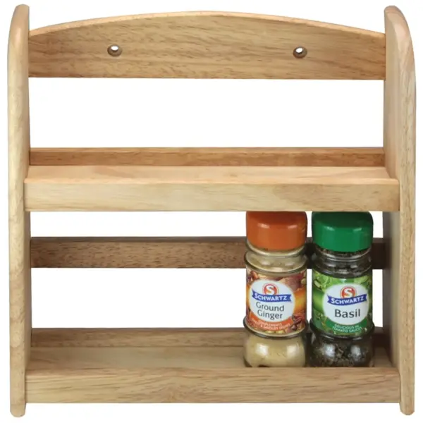 APO0040 Apollo Wooden 2 Tier Spice Rack