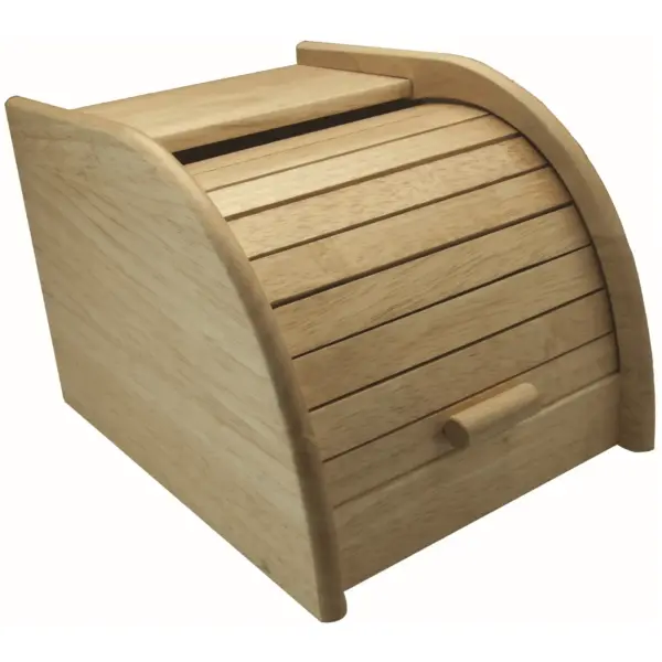 APO0053 Apollo Wooden Mini Roll Top Bread Bin