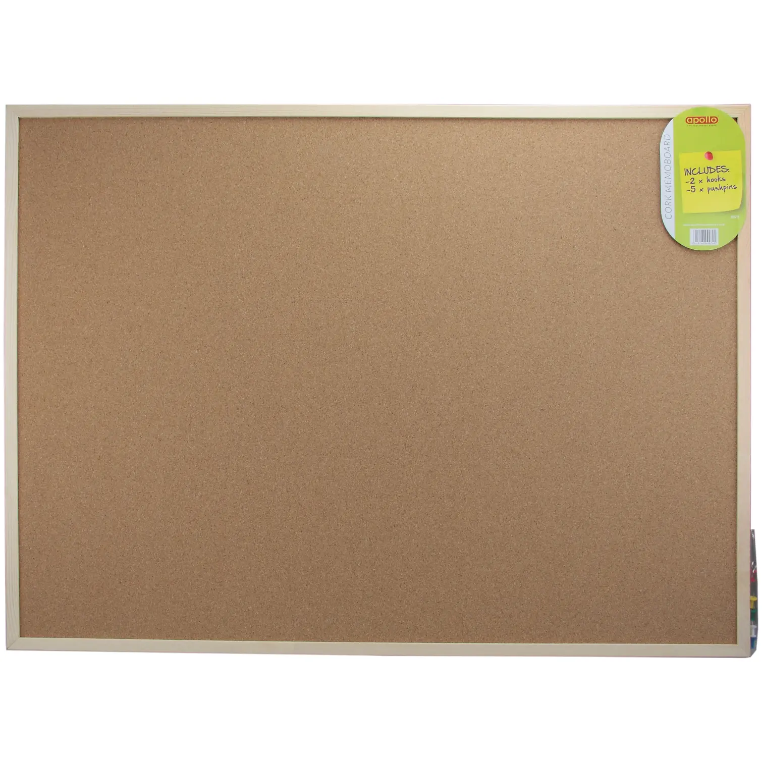Apollo Cork Memo Board 80x60cm