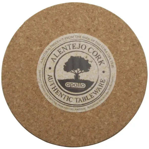 APO0100 Apollo Cork 22cm Round Placemats Set of 6