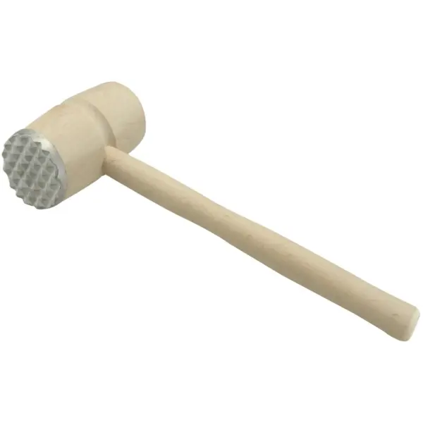 APO0161 Apollo Beech Wood Meat Mallet With Metal Head