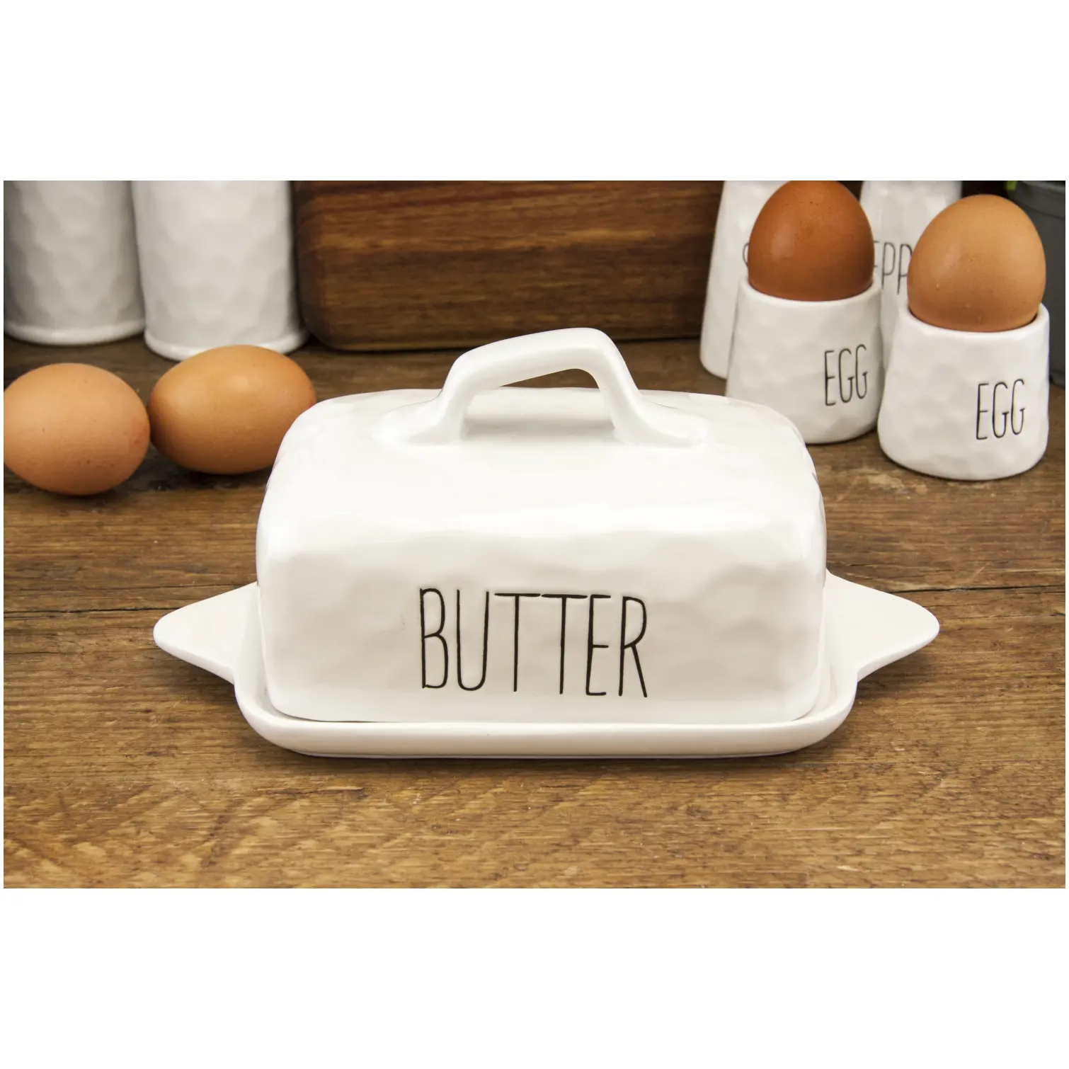 Apollo Dimples Butter Dish