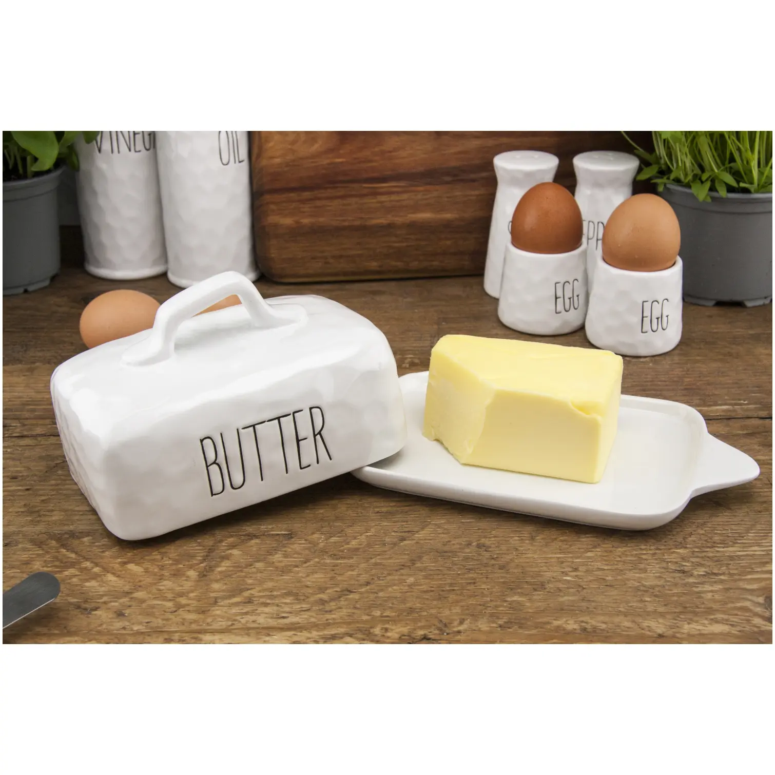 Apollo Dimples Butter Dish