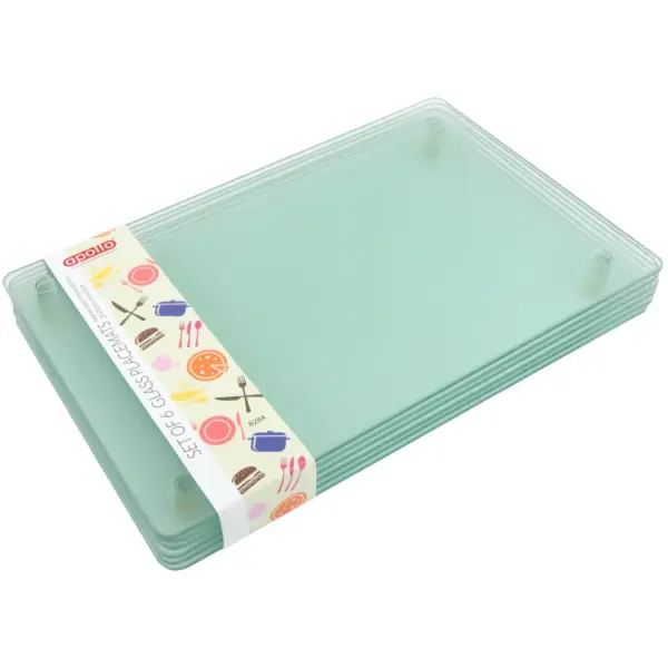 APO0352 Apollo Glass Placemats Pack of 6