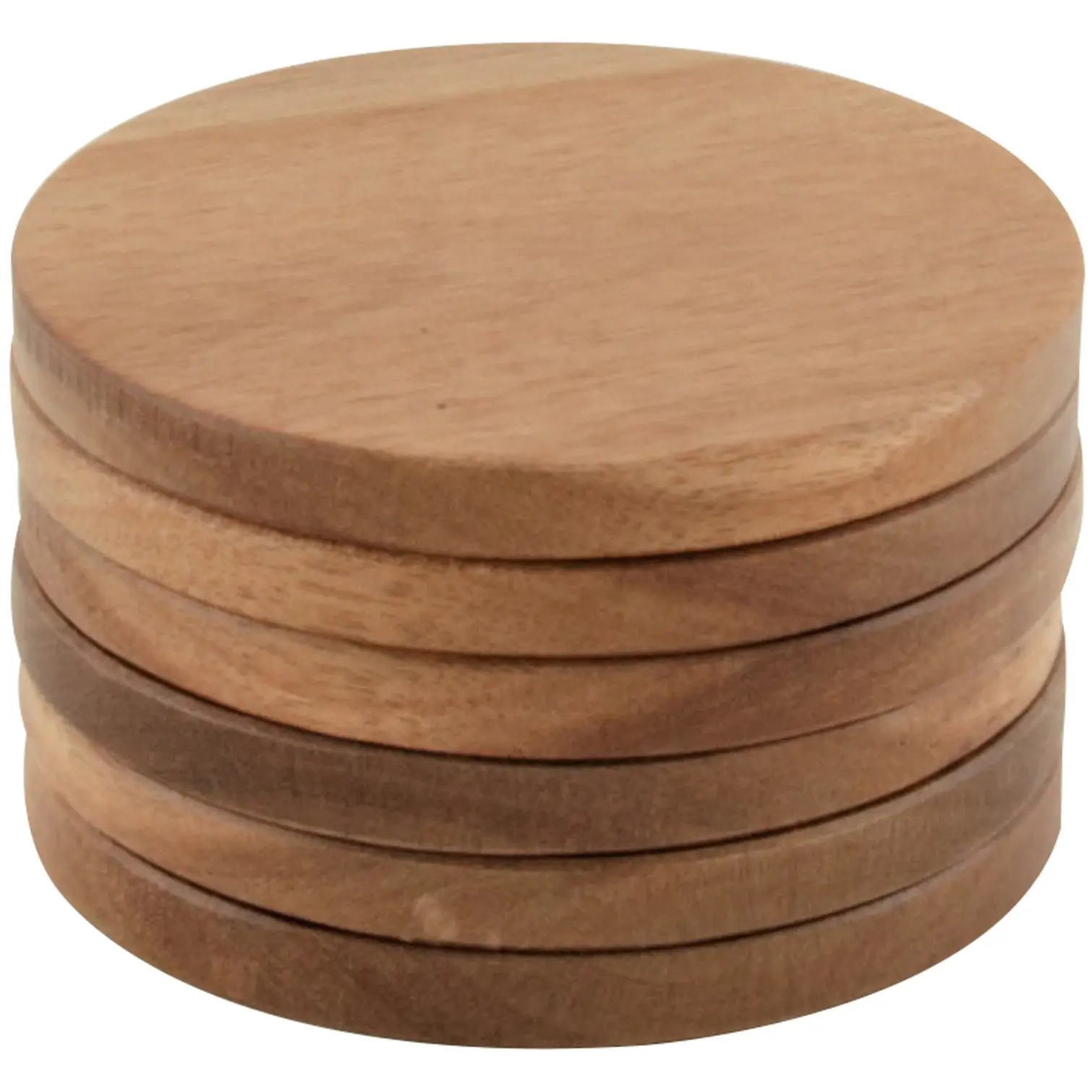 Apollo Acacia Coaster 10cm Round 6 Pack