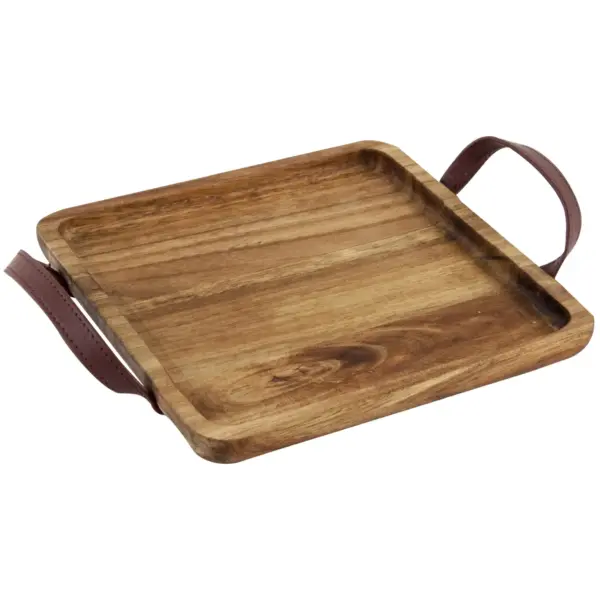 APO0414 Apollo Acacia Square Tray Board 20.5x20.5x2cm