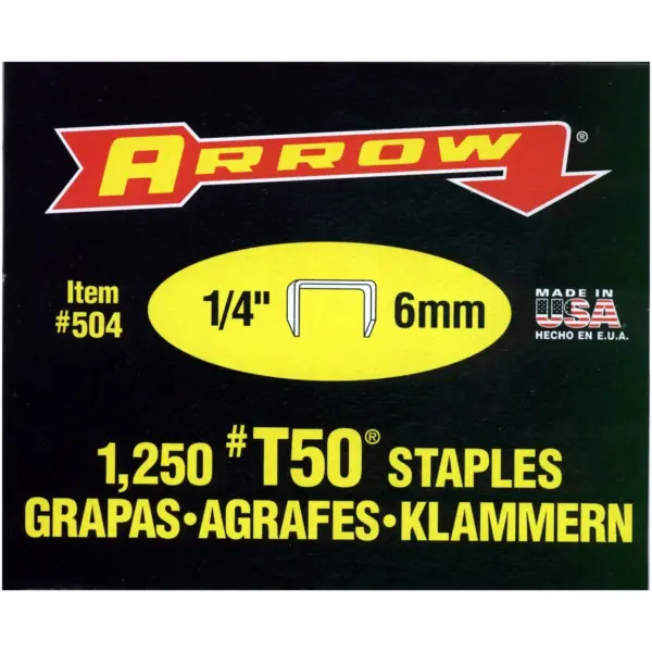 ARR0001 Arrow 6mm T50 Staples