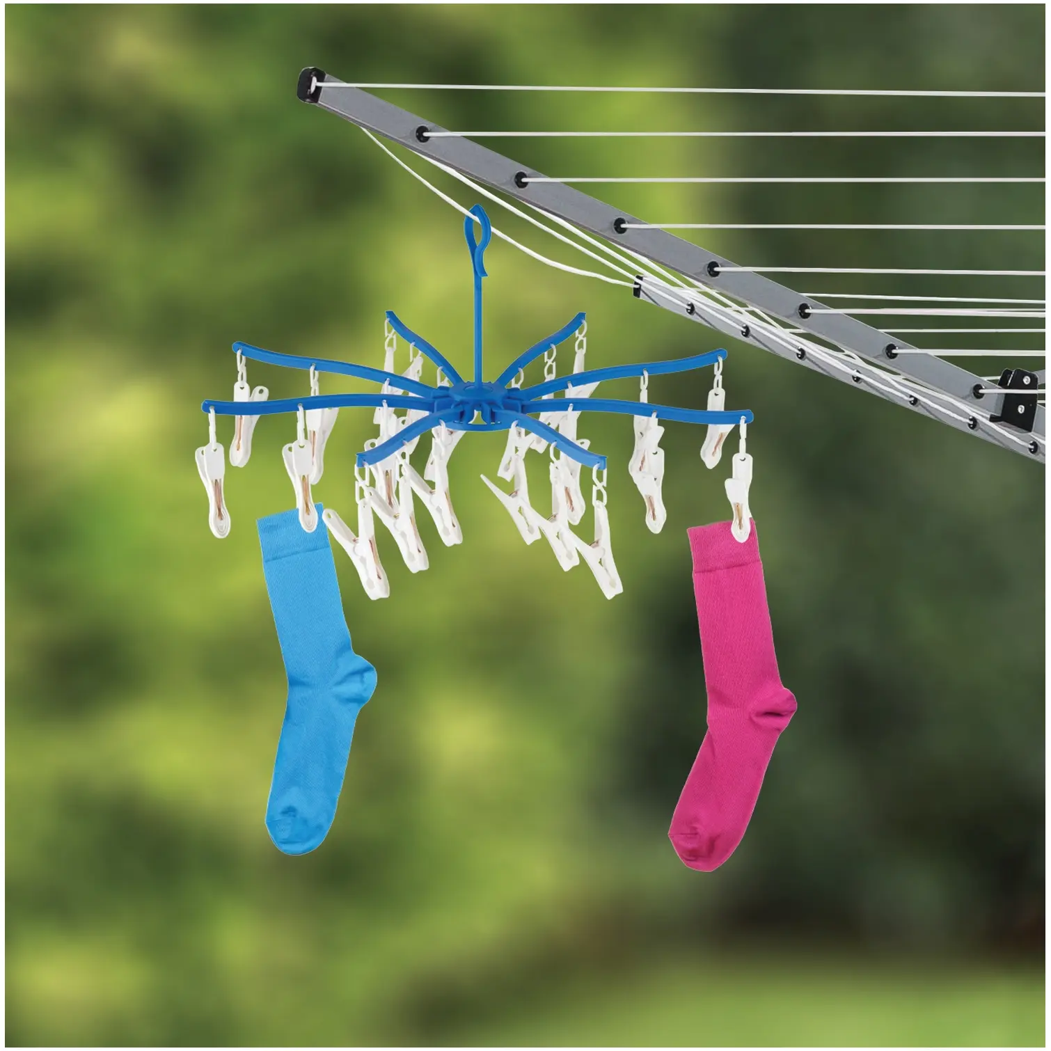 ARX0008_2 Bettina Folding Compact Plastic Peg Dryer