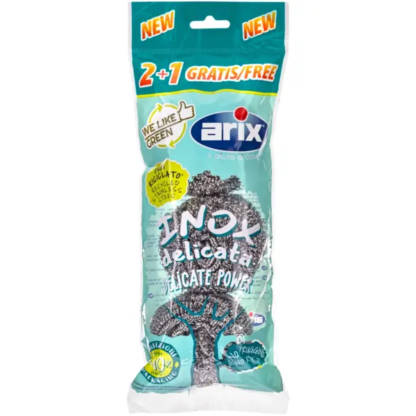 Arix Stainless Steel Wire Scourer 3 Pack