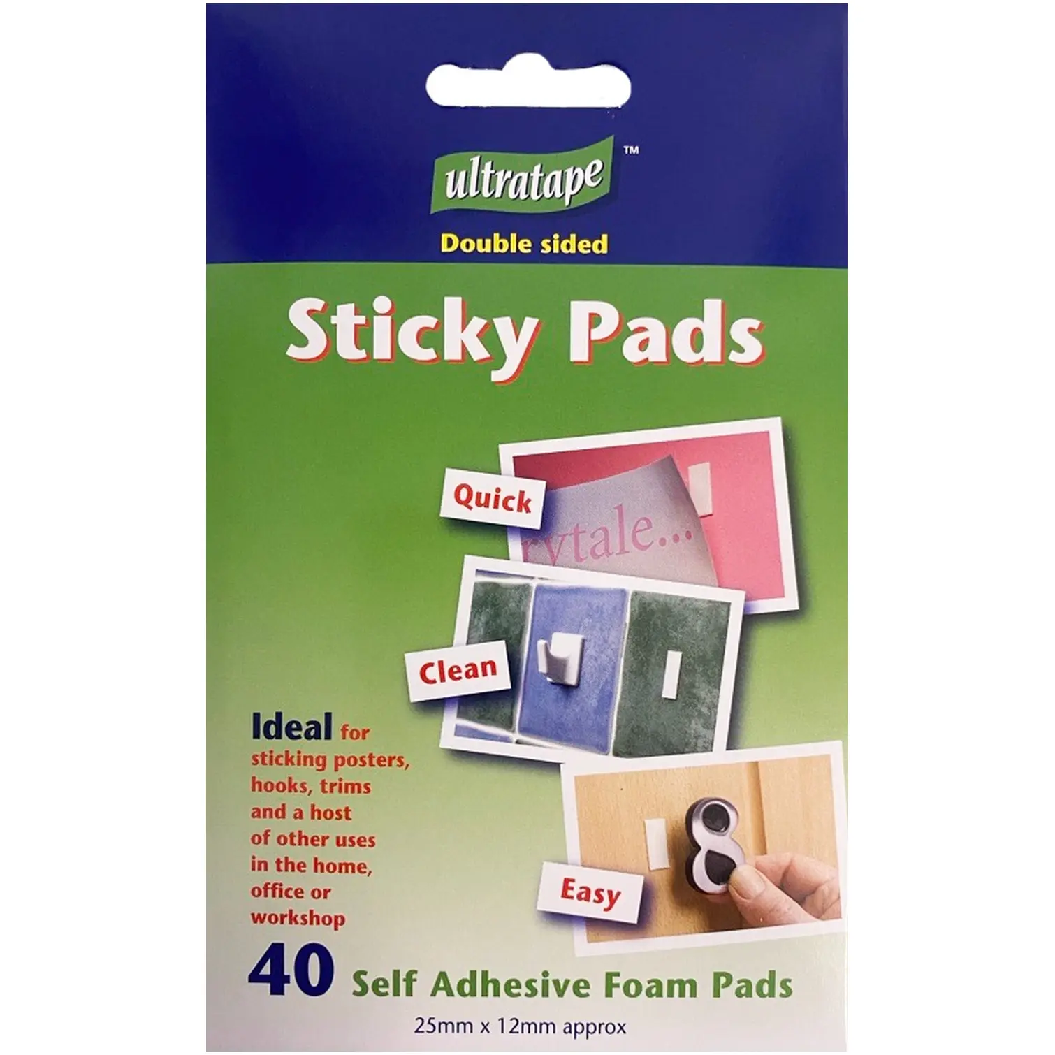 Ultratape Sticky Pads Pack of 40