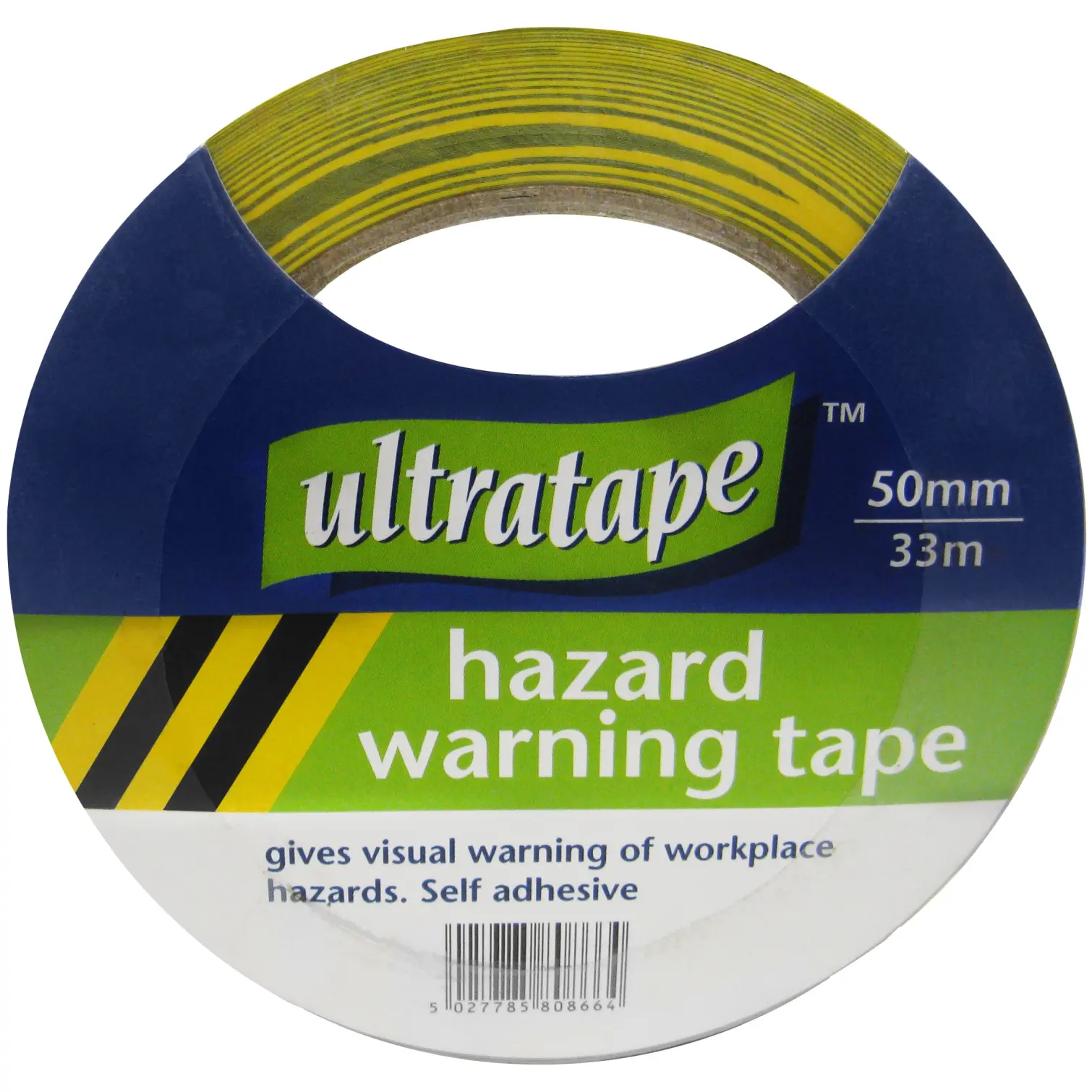 Ultratape Hazard Warning Tape 50mm x 33m