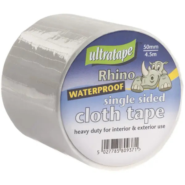 Ultratape Rhino White Single Sided Cloth Tape 50mm x 4.5m