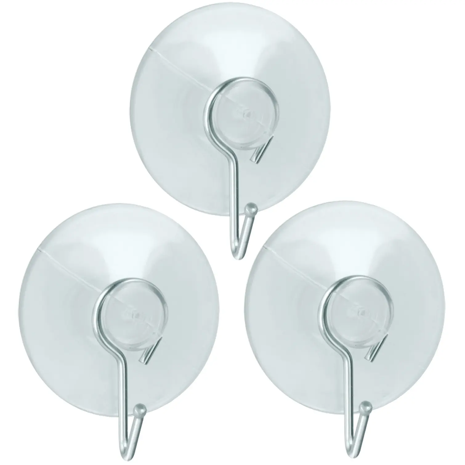 Metaltex 5cm Suction Cup Hooks Pack of 3