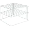 Metaltex Silos White Corner Plate Rack 25x25x19cm